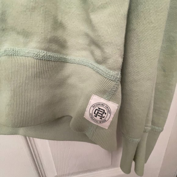 Reigning Champ Lighweight Terry Crew Neck XS Mint Green - Picture 2 of 4